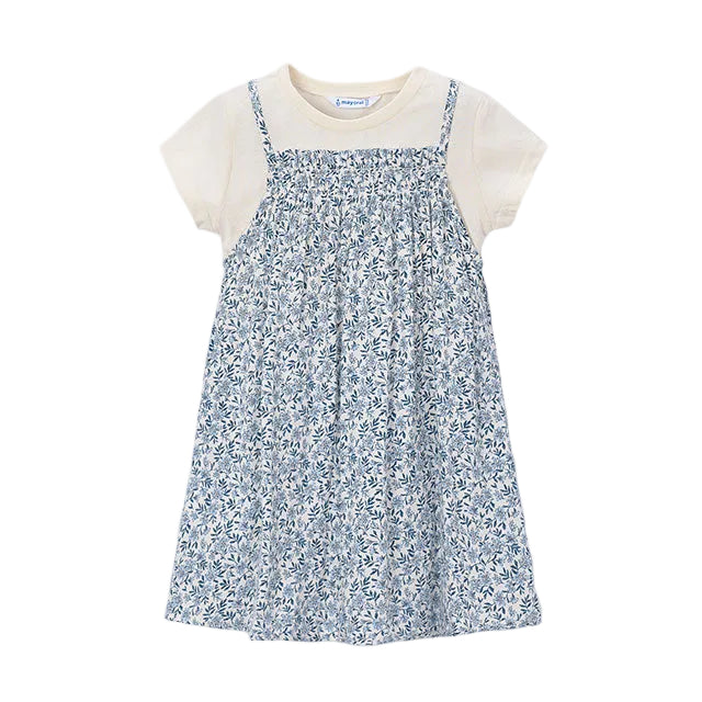Mayoral Girls Dress 3933 Sky Blue