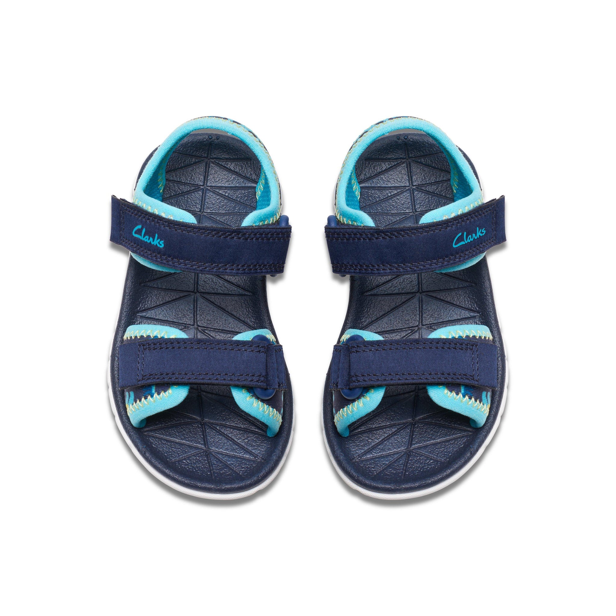 Clarks Boys Sandal Surfing Tide T Navy/Turquoise