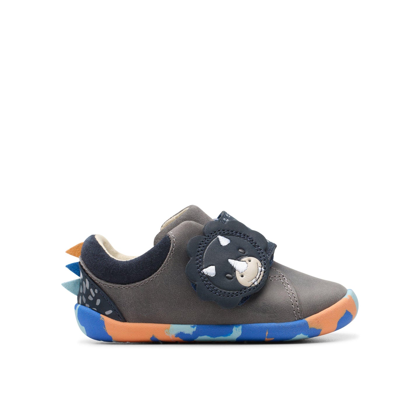 Clarks Boys Pre Walker Roamer Tri T Grey/Blue