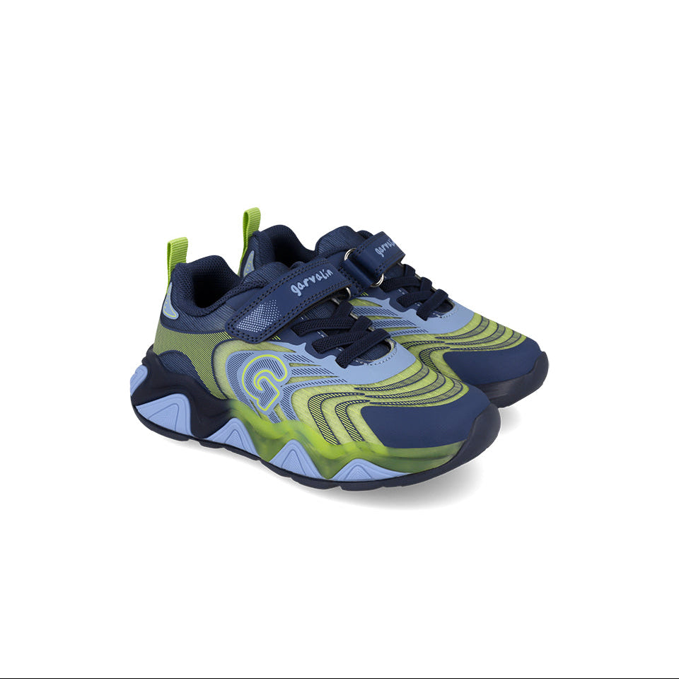 Garvalin Boys Trainer 261805-A Blue/Lime