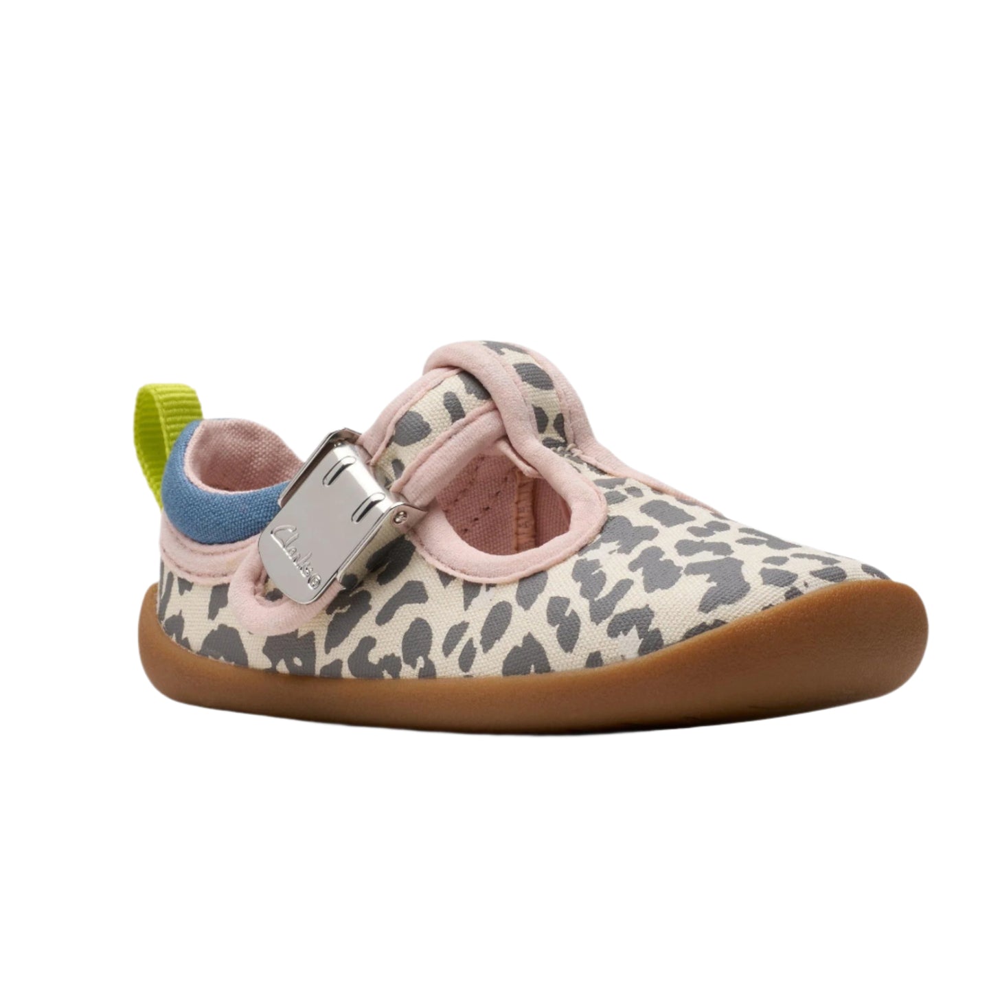 Clarks Girls Pre Walker Roamer Vibe Ecru Canvas