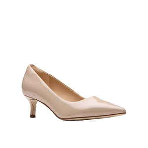 Clarks Womens Court Shoe Zarey Court Sand Patent