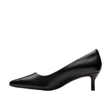 Clarks Womens Court Shoe Zarey Court Black Leather