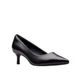 Clarks Womens Court Shoe Zarey Court Black Leather