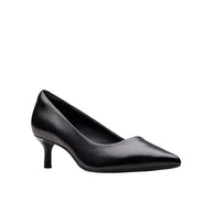Clarks Womens Court Shoe Zarey Court Black Leather
