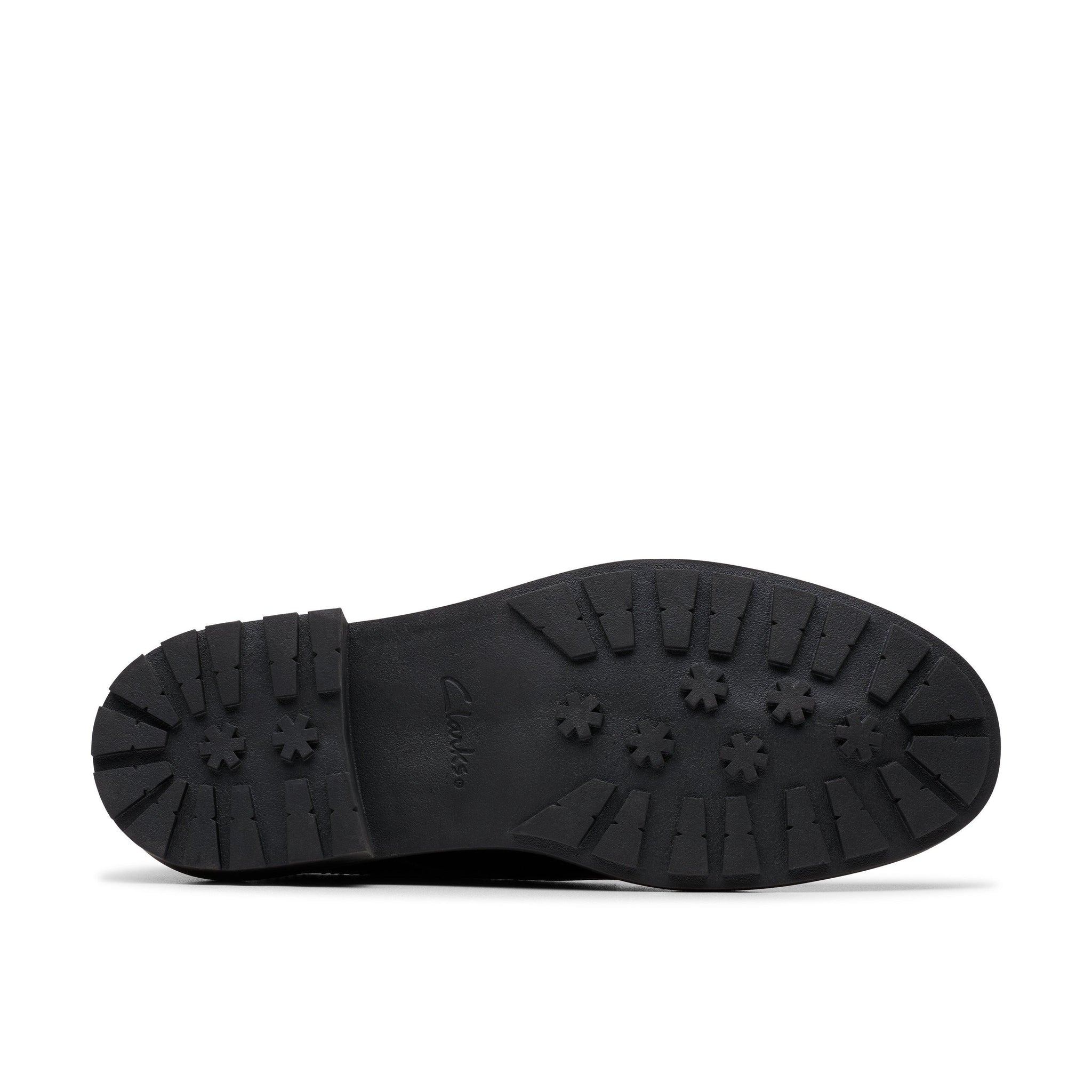 Clarks Girls School Shoe Orinoco 3 Derby Black Leather