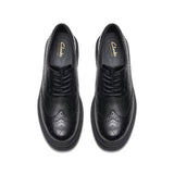 Clarks Girls School Shoe Orinoco 3 Derby Black Leather