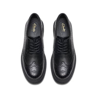 Clarks Girls School Shoe Orinoco 3 Derby Black Leather