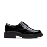 Clarks School Shoe Orinoco 3 Derby Black Patent