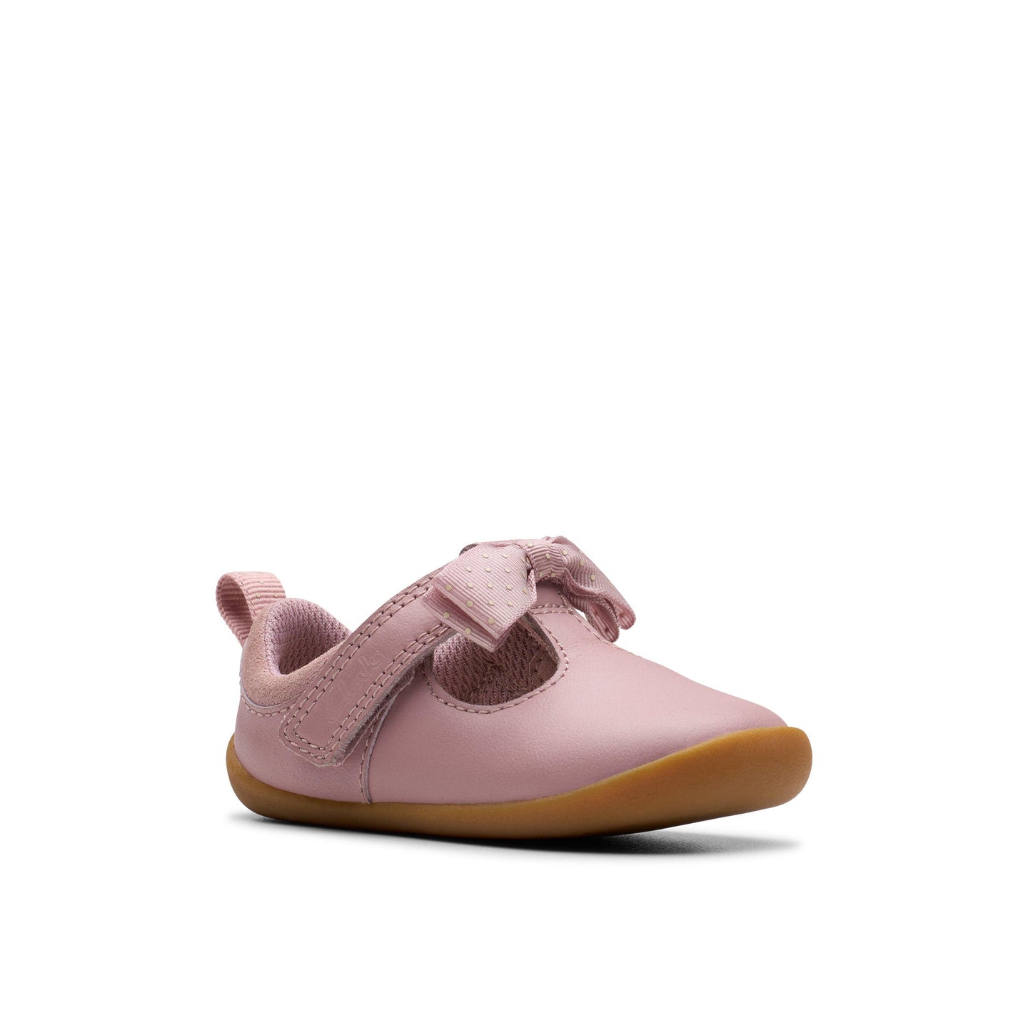 Clarks Girls Pre Walker Roamer Trim Dusty Pink