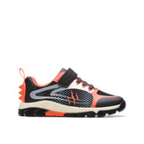Clarks Boys Trainer Steggy2 Fly K Black/Orange