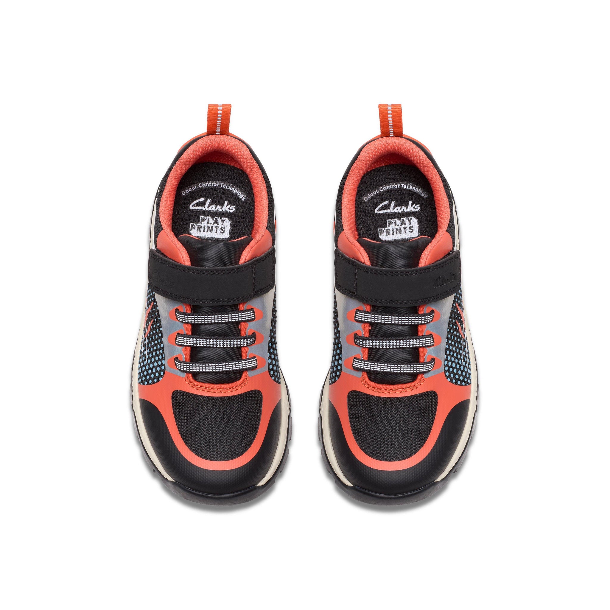 Clarks Boys Trainer Steggy2 Fly K Black/Orange