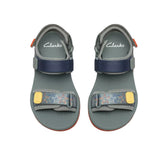 Clarks Boys Sandal Wharf Tide K Green Combination