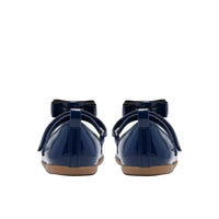Clarks Girls Shoe Charm Bow K Navy Patent