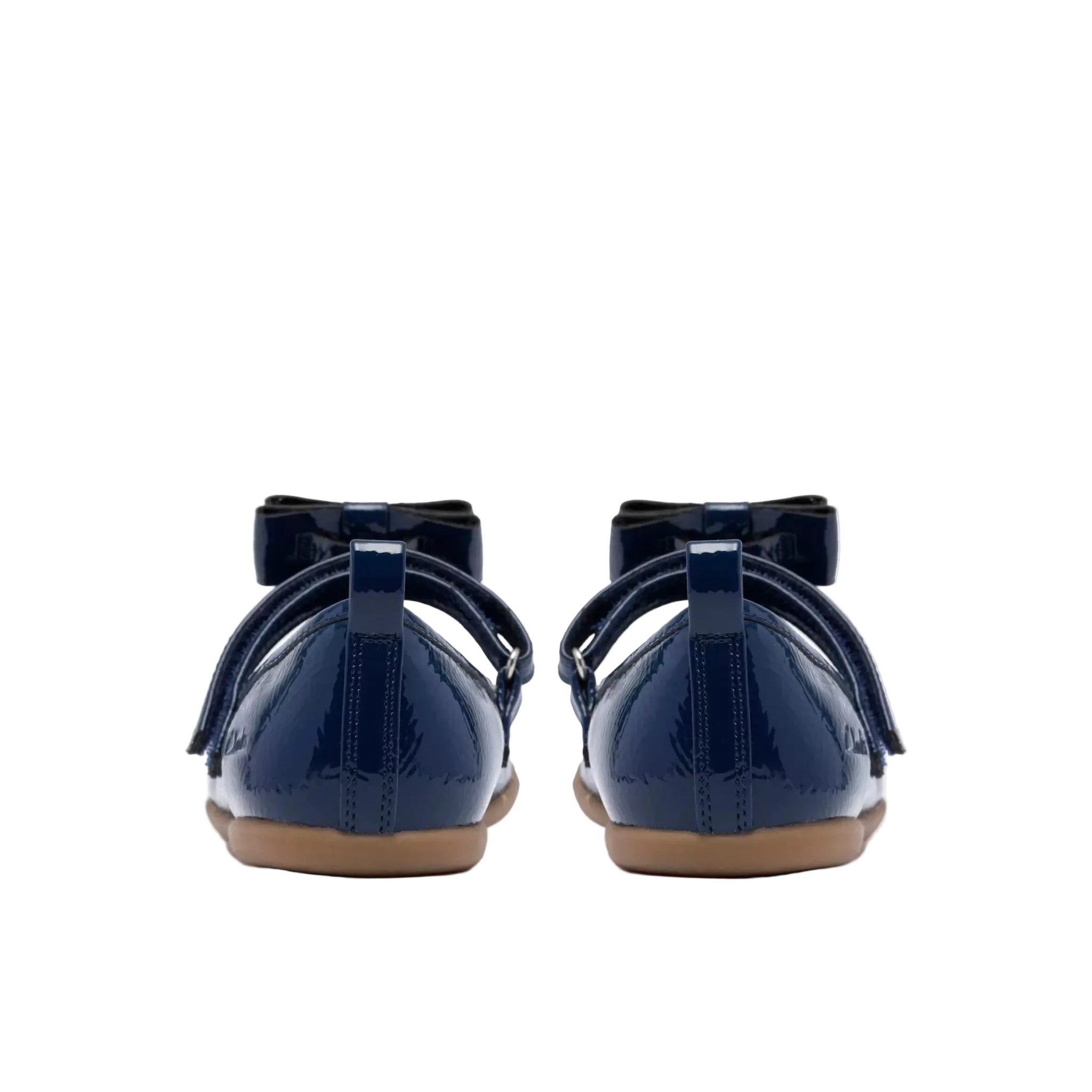 Clarks Girls Shoe Charm Bow K Navy Patent
