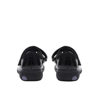Clarks girls' Relda Magic black patent school shoes