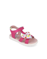 Agatha Ruiz girls' fuchsia sandal with touch-fastening strap