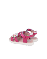 Agatha Ruiz girls' fuchsia sandal with touch-fastening strap