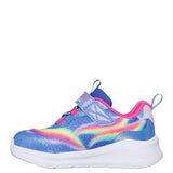 Skechers Girls Trainer S Lights Unicorn Chaser Blue Multi