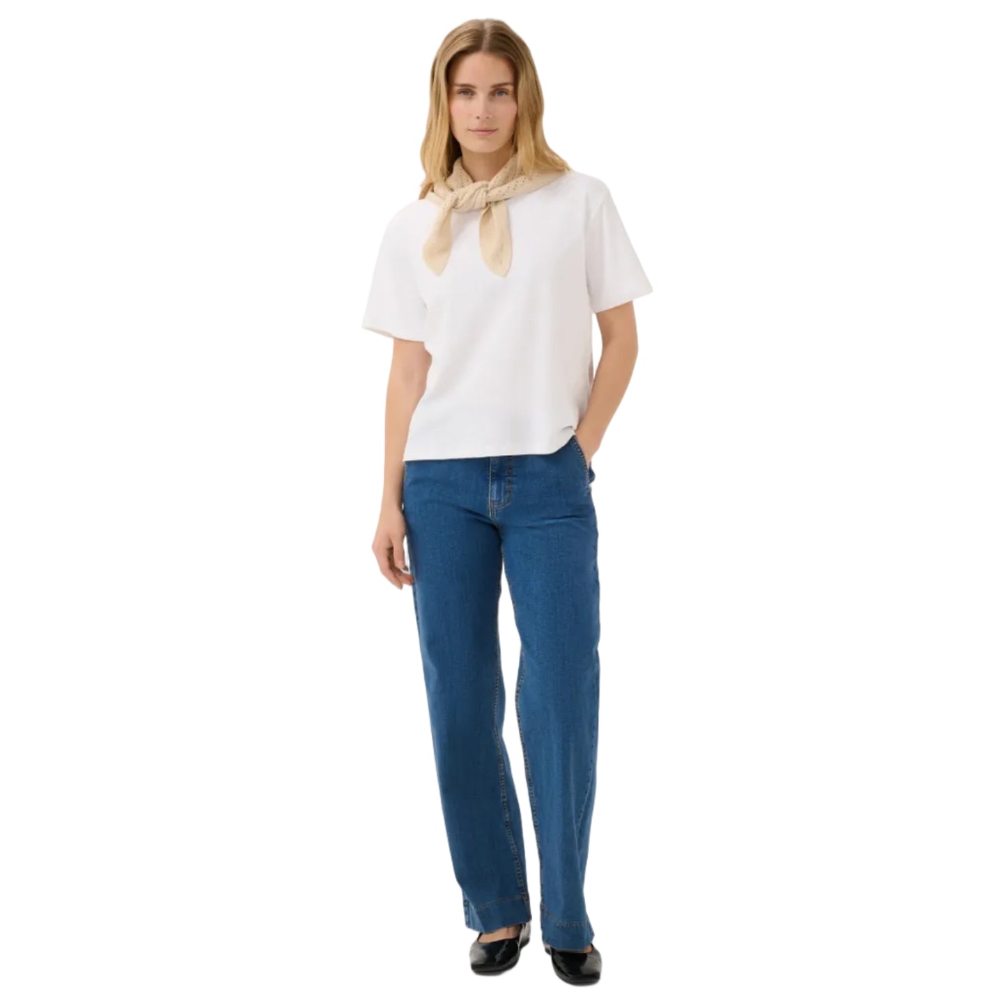 Part Two women's white cotton t-shirt