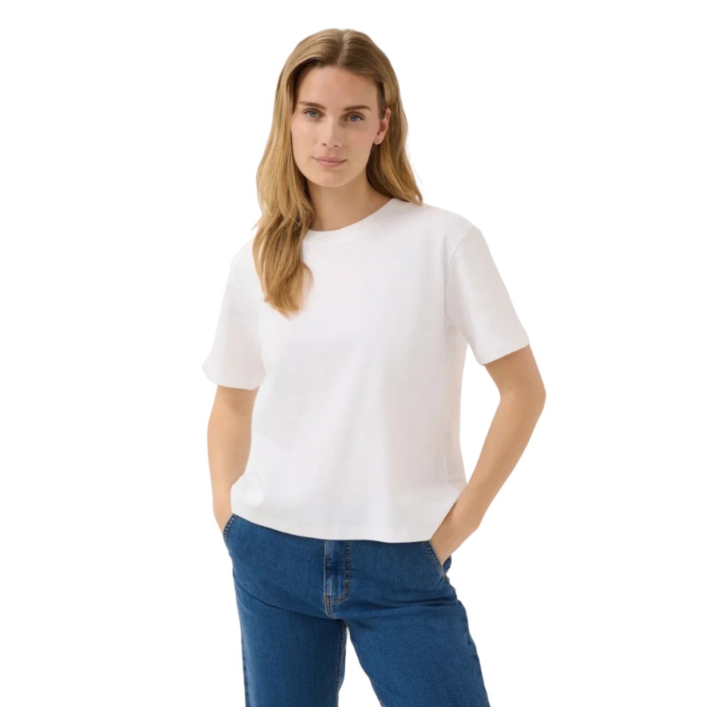 Part Two women's white cotton t-shirt