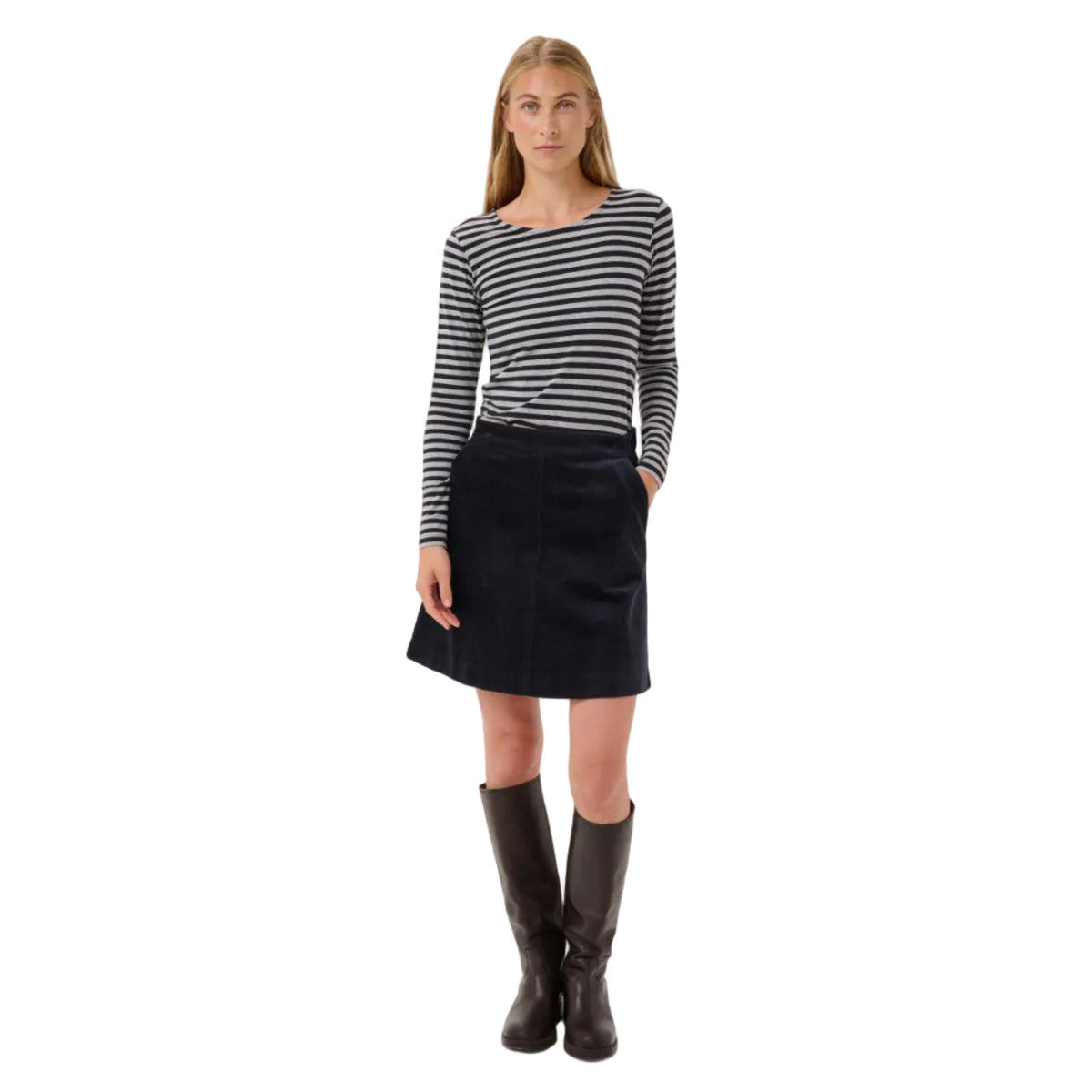 Part Two women's dark navy striped Nemajas t-shirt
