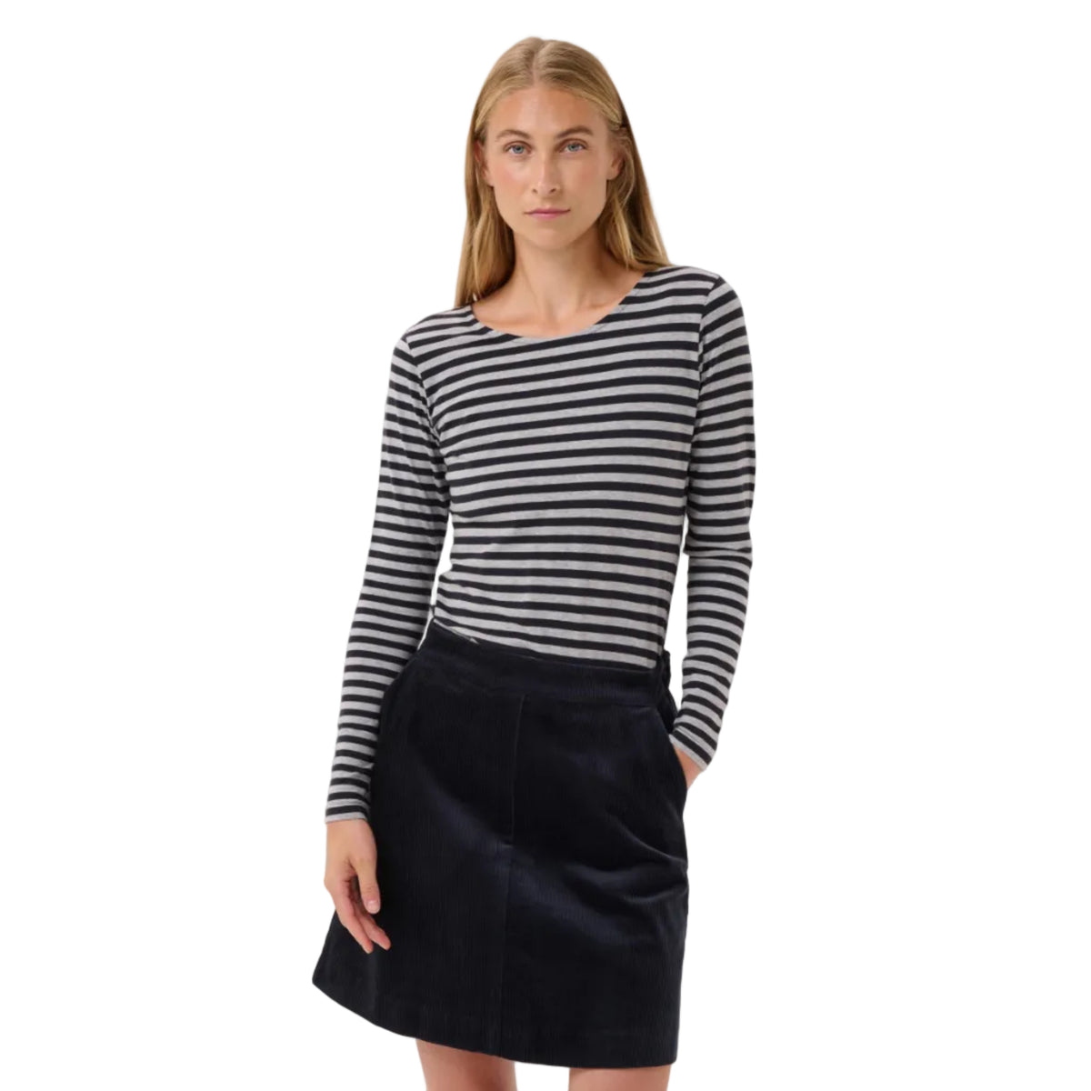 Part Two women's dark navy striped Nemajas t-shirt