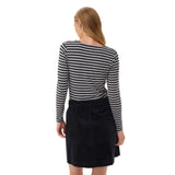 Part Two Womens T-Shirt Nemajas Dark Navy Stripe