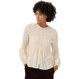 Part Two Womens Shirt Siffe Whitecap Gray