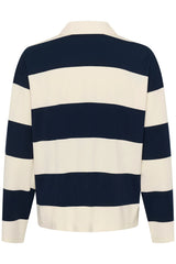 Part Two Womens AmariPW Rugby Top Aftermidnight Stripe