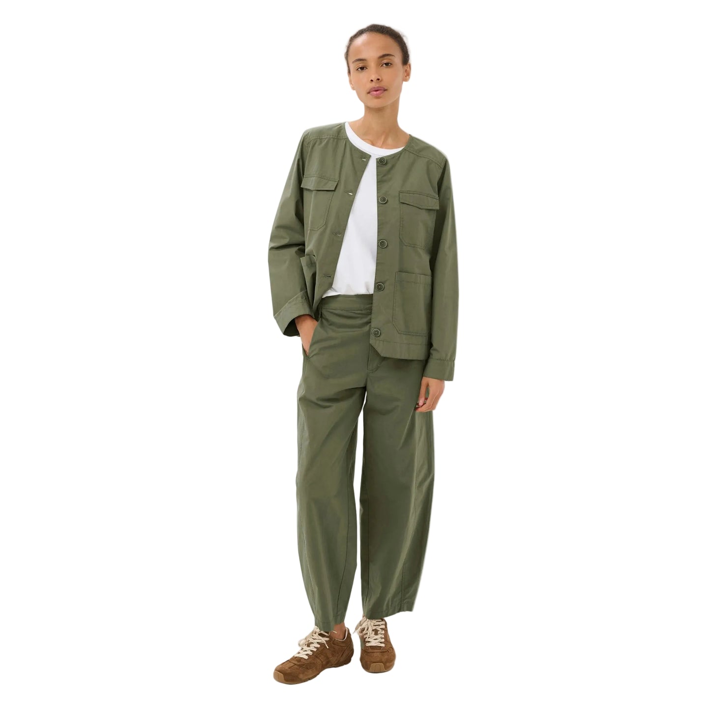 Part Two Womens AtimasPW Barrel Pants Smokey Olive