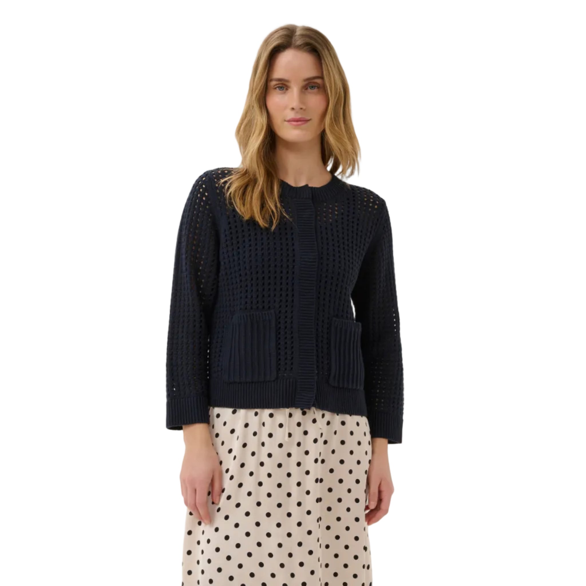 Part Two Womens Denize Cardigan Dark Navy