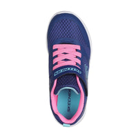 Skechers Girls Trainer Microspec Max Racer Gal Navy/Pink