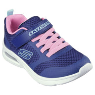 Skechers Girls Trainer Microspec Max Racer Gal Navy/Pink