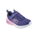 Skechers Girls Trainer Microspec Max Advance Fly 3.0 Navy/Pink
