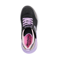 Skechers Girls Trainer S Lights Cosmic Glow Rainbow Beam Black/Multi
