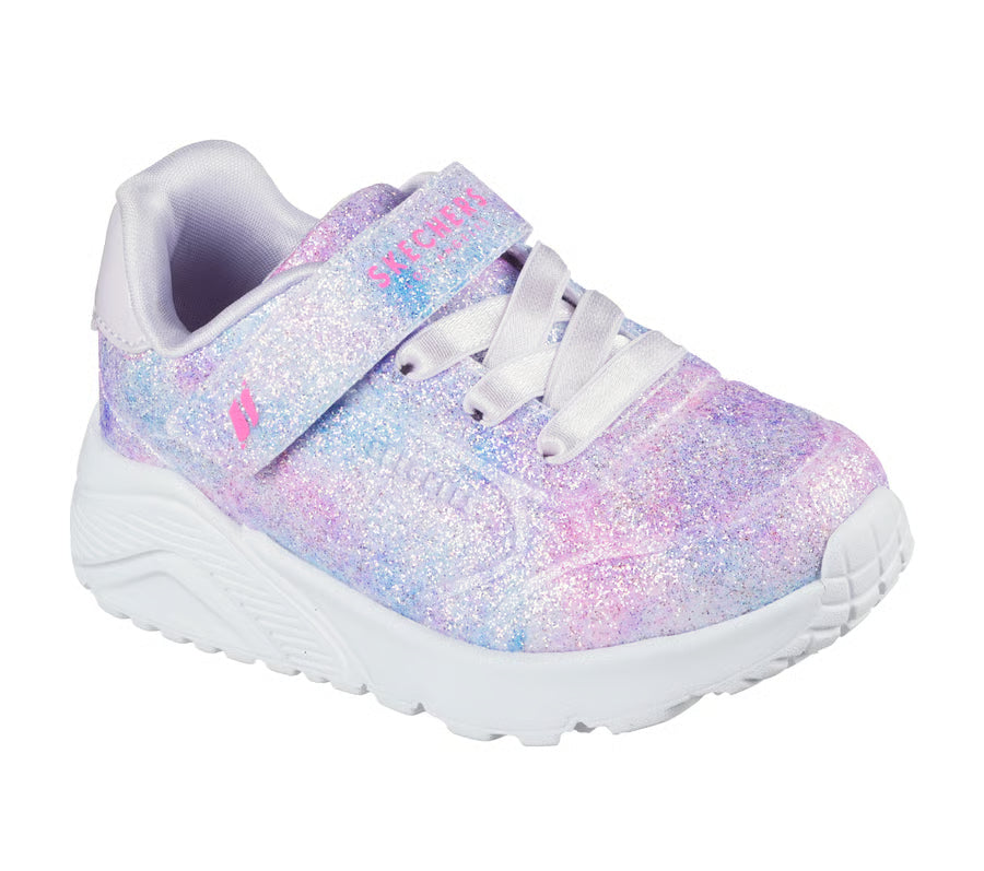 Skechers Girls Trainer Uno Lite Cloudy Spell Lavender/Multi