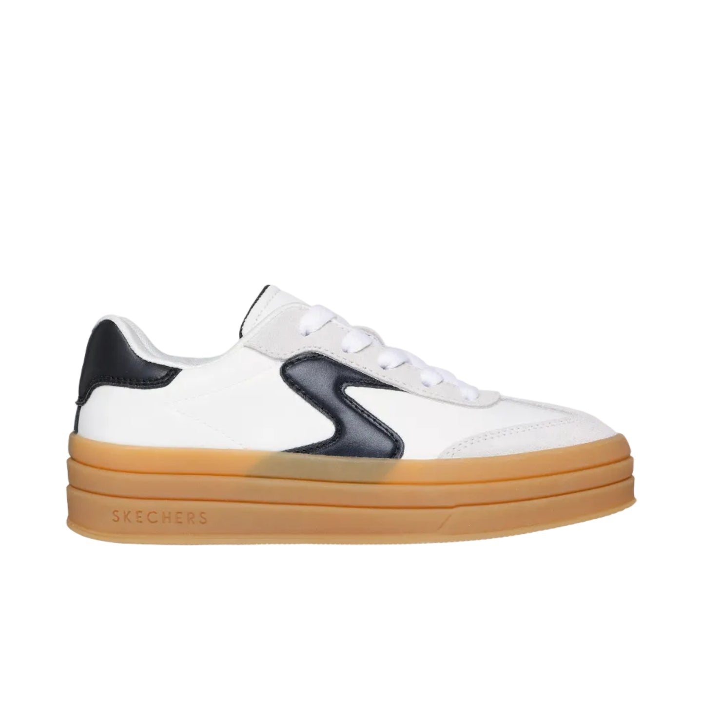 Skechers Girls Trainer Zinger Lift-Homecoming Star White/Black