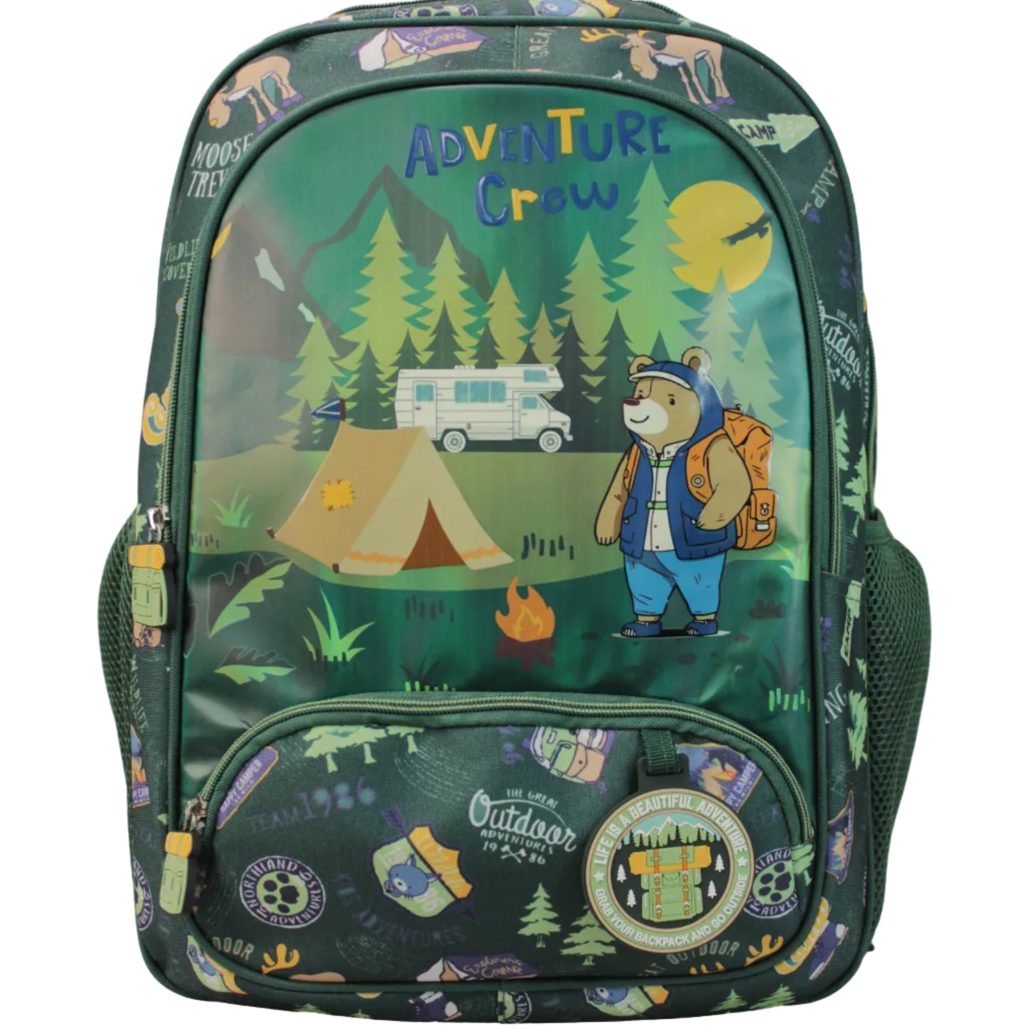Freelander Boys Green Adventure Crew Backpack Green