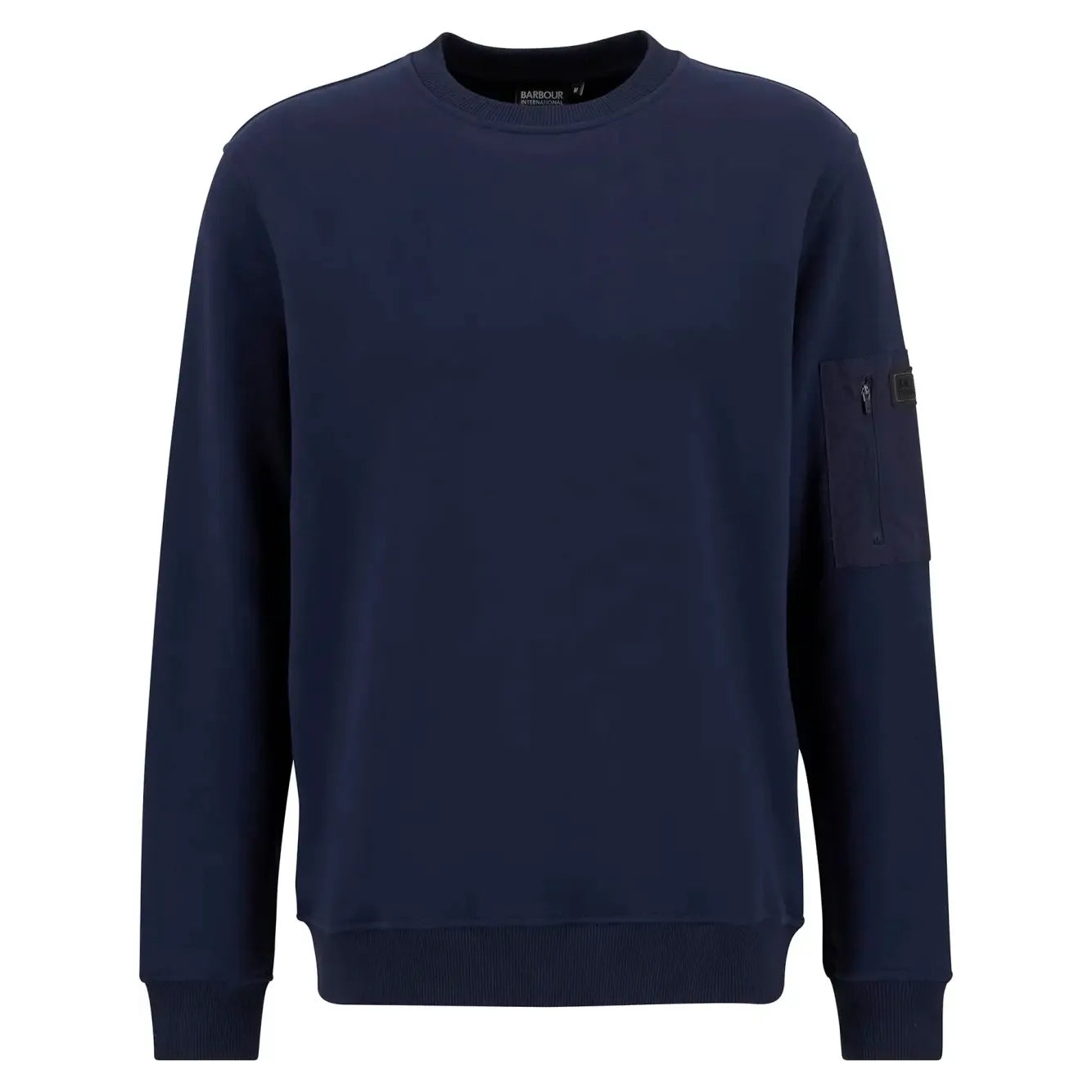 Barbour International Mens Sweatshirt Grip Crew Neck Navy