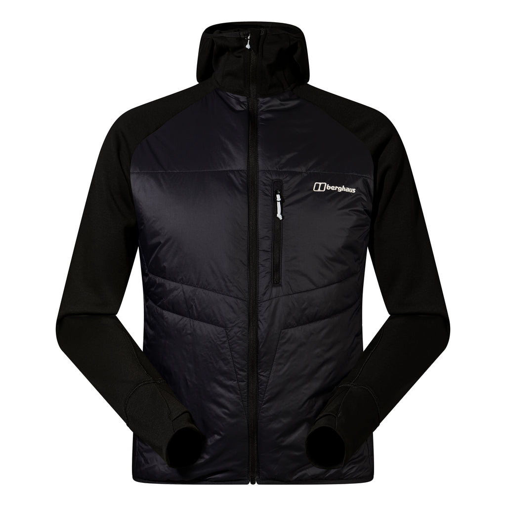 Berghaus Mens Trawden Hybrid Hooded Jacket Black Donaghys