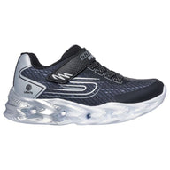 Skechers Boys Trainer S-Lights Vortex 2.0 Quantroid Black/Silver