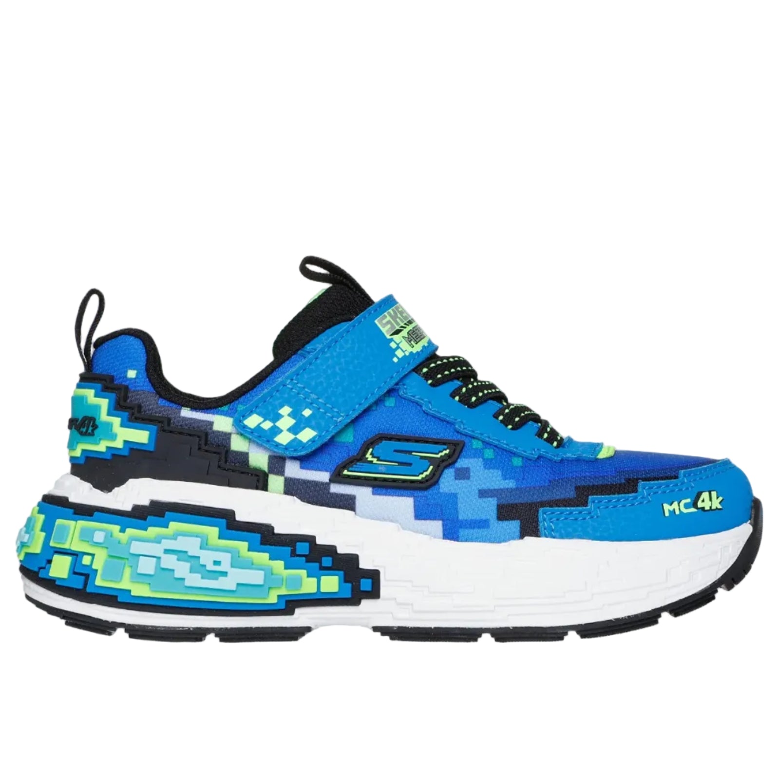 Skechers Boys Trainer Mega-Craft 4K Blue/Lime