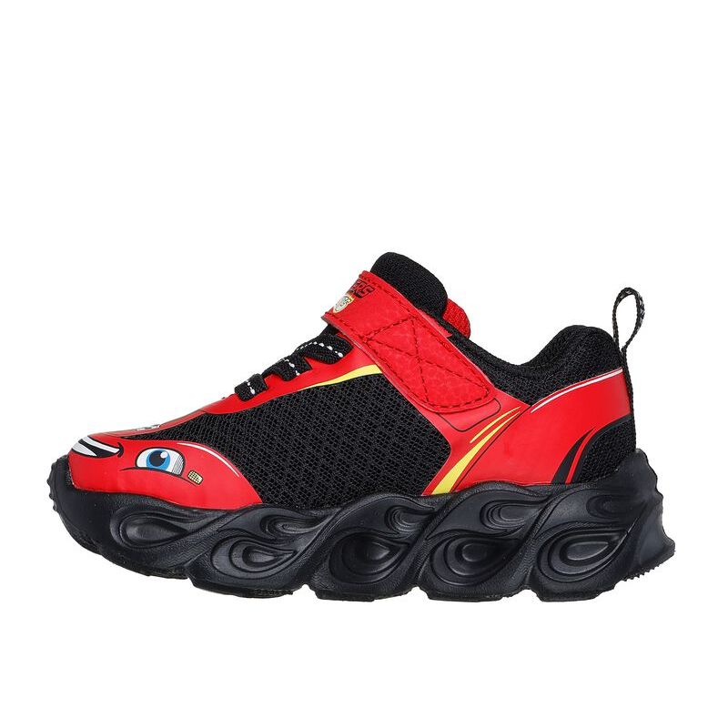 Skechers Boys Trainer S Lights Thermo-Flash Wheel Buddies Red/Black
