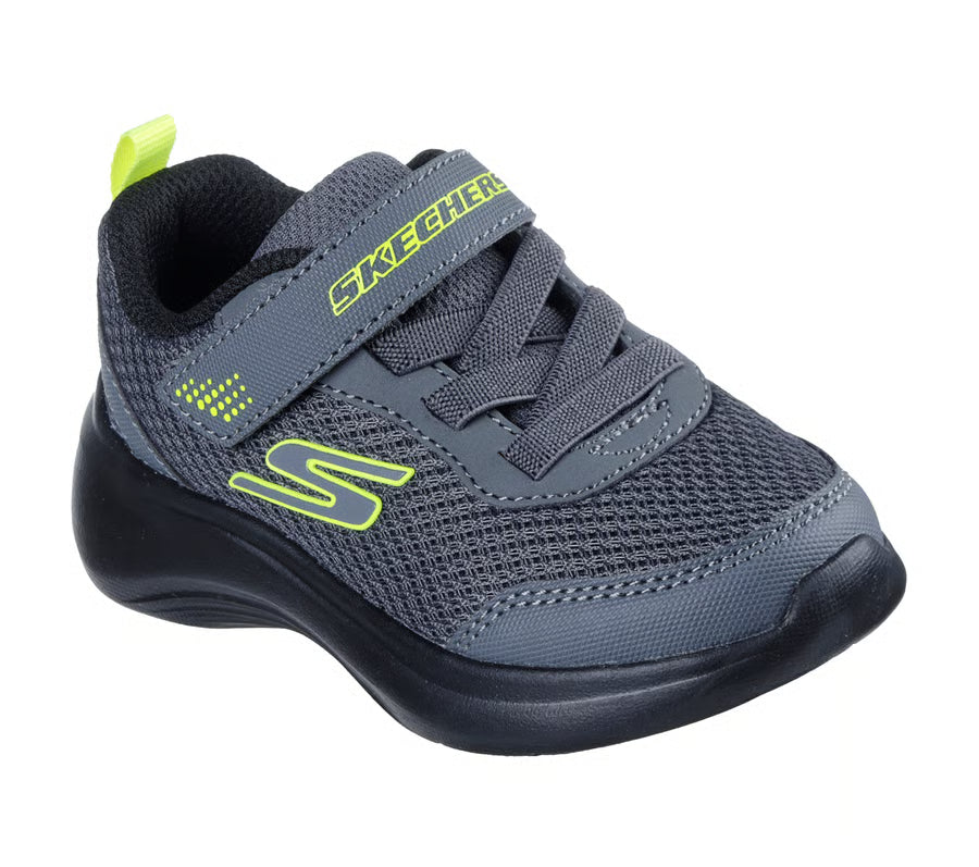 Skechers Boys Trainer Selectors Reset Achieved Charcoal/Black/Lime