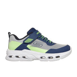Skechers Boys Trainer Glide Step Drift Zorzox Navy/Lime