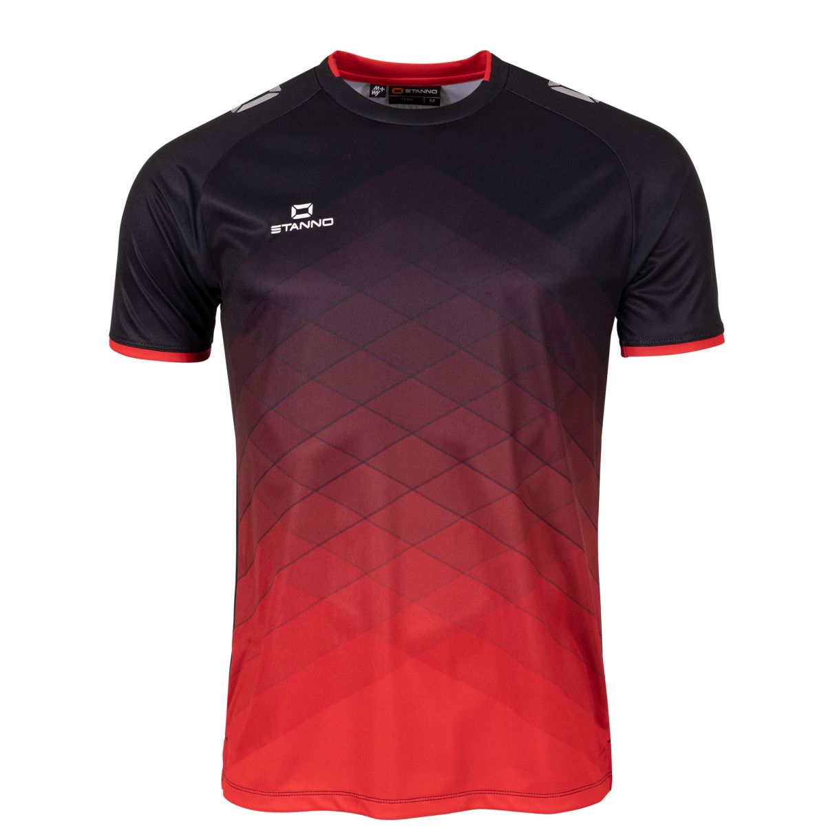 Stanno kids' black and red t-shirt