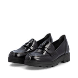 Rieker women's black slip-on shoe