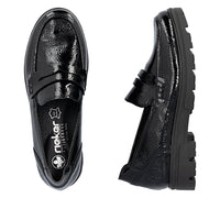 Rieker women's black slip-on shoe