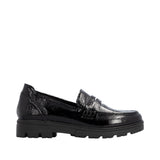 Rieker women's black slip-on shoe